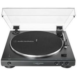 Audio-Technica AT-LP60XBTBK Tocadiscos Bluetooth Totalmente Automático con Pre-amplificador de Fono Integrado Negro