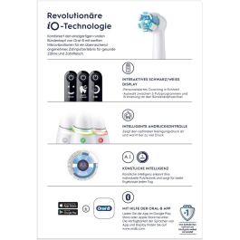 Oral-B iO Series 6 White Cepillo Dental Vibratorio Adulto con 5 Modos, Sensor de Presión Inteligente y Blanqueador para Encías