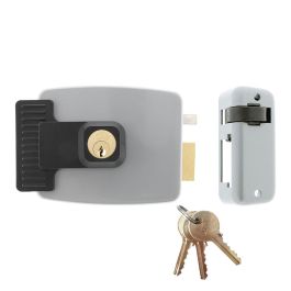 Jis Electro cerradura de sobreponer derecha 1902d, 12V/AC, cilindro regulable 30-80mm, 3 llaves Precio: 55.50000049. SKU: S7919679