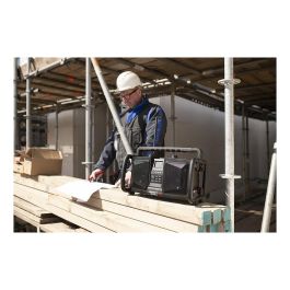 PerfectPro ROCKBULL Radio Portátil 50W, DAB+/FM, Bluetooth, Resistente IP65 a Polvo/Agua/Golpes, Batería 12000mAh 16h, Negro