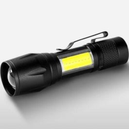 Wonder WT1001S Linterna LED Mini Recargable 100 Lúmenes, 2 en 1 con Luz COB Lateral, IP44, Zoom, 3 Modos, 500 mAh Wonder WT1001S Linterna LED Mini Recargable 100 Lúmenes, 2 en 1 con Luz COB Lateral, IP44, Zoom, 3 Modos, 500 mAh