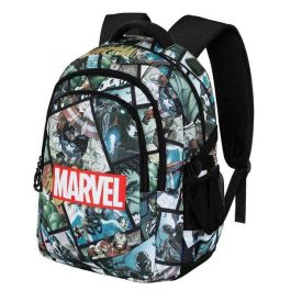 Karactermania Mochila Avengers Run. Plus Fan React 44x34x21 cm, 3 compartimentos, bolsillo para portátil, material Ripstop