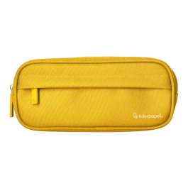 Liderpapel Estuche Portatodo Classic Ovalado con Dos Cremalleras y Bolsillo Delantero, Amarillo, 210x90x60mm Precio: 5.50000055. SKU: B174DWQVA5