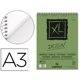 Canson Bloc Dibujo XL Dessin DIN A3 Liso Microperforado Espiral 29,7x42 cm 50 Hojas 160 gr/m2 Precio: 11.6900004. SKU: B19X2SX68C
