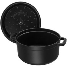 Staub La Cocotte Redonda 24cm Hierro Fundido - Negro