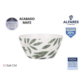 Bol Mel. Laurel Alfares 15x8 cm mate (24 Unidades) Bol Mel. Laurel Alfares 15x8 cm mate (24 Unidades)