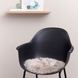 Day Cojín Asiento Cuero Piel de Cordero Diámetro 34 cm Pelo 4.5 cm Colores Surtidos