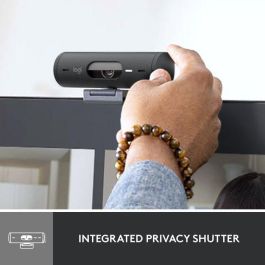 Logitech BRIO 500 Webcam Full HD 1080p 60fps con Autoenfoque y Tapa de Privacidad Grafito
