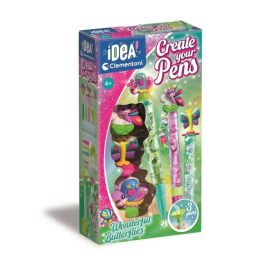 Clementoni 8005125188734 Crea tus Bolígrafos Maravillosas Mariposas Kit