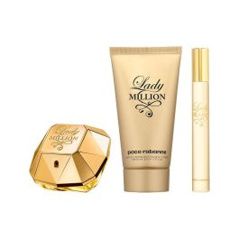 Rabanne Lady Million Eau de Parfum Set Regalo para Mujer 3 pz (50ml EDP + 75ml Body Lotion + 10ml EDP)
