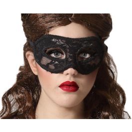 Antifaz Veneciano Negro 17x7 cm - Encaje para Carnaval y Fiestas Precio: 1.49999949. SKU: S1131374