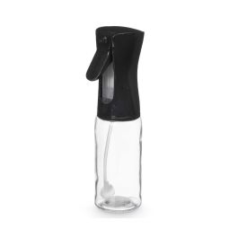 Vivalto Aceitera Pulverizador Vidrio 230 ml, Negro/Transparente 7.5x21x5.7 cm (Set de 12)
