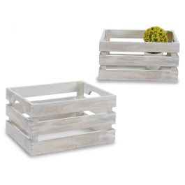 Caja Blanco Envejecido 26x16x13 cm Madera Álamo - Giftdecor (24 Unidades) Precio: 66.59000018. SKU: B19LM9MLFJ