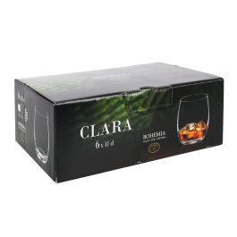 Bohemia Set 6 Vasos Cristal 410cc Colección Clara
