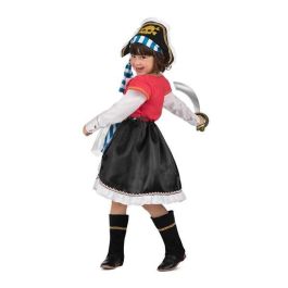 Disfraz pirata gorro, vestido con corpiño, chaleco y cinturón, y cubrebotas talla 7-9 y Disfraz pirata gorro, vestido con corpiño, chaleco y cinturón, y cubrebotas talla 7-9 y