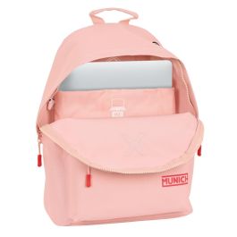 Munich Mochila para Portátil 14,1 pulgadas Línea Básicos, color 'Maquillaje' - Material Poliéster 600D (31x41x16 cm)