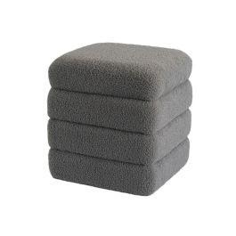 Puff Versa Gris Madera MDF 40 x 42 x 40 cm Precio: 58.68999972. SKU: B1DHAVGQRJ