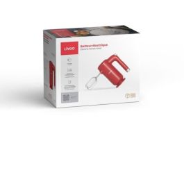 Batidora eléctrica - LIVOO - DOP243R - 250 w - 5 velocidades - Rojo Batidora eléctrica - LIVOO - DOP243R - 250 w - 5 velocidades - Rojo