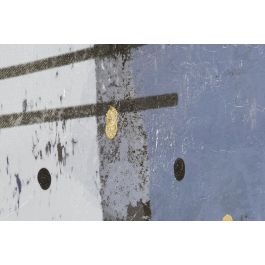 DKD Home Decor Cuadro Moderno Abstracto Azul Negro Lienzo y MDF Pintado a Mano 120x40 cm Set de 3 para Decoración Hogar DKD Home Decor Cuadro Moderno Abstracto Azul Negro Lienzo y MDF Pintado a Mano 120x40 cm Set de 3 para Decoración Hogar