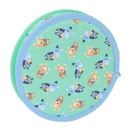 Safta Plumier Redondo 18 Piezas Bluey "Sisters" 21x3,5 Cm