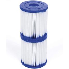 Bestway 58093 - Filtro De Agua Tipo I para Piscinas, Compatible con Bombas de 1.249 litros/hora, Incluye 2 Filtros