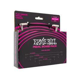Cable Eb Patch Flat Ribbon Pedalera Negro - Multipack