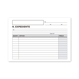 Liderpapel Talonario Notas de Expediente Octavo Duplo Texto en Portugués