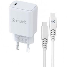 Muvit For Change MCPAK0044 Cargador de Pared Pack 1xUSB Tipo-C 20W con Cable USB Tipo-C a Tipo-C Precio: 13.50000025. SKU: S7808121