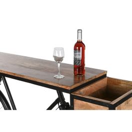 DKD Home Decor Consola Bicicleta Negro Marron 40 x 91 x 195 cm