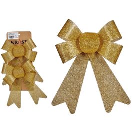 Set 2 Lazos Decorativo 15 X 17 Cm Oro Krist+ (72 Unidades) Precio: 116.89000026. SKU: B1CXW439FD