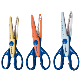 Liderpapel Tijeras Decorativas Zig-Zag Ondas Pequeñas y Grandes 16 cm para Manualidades Papel y Tejido