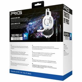 Auriculares con Micrófono Gaming Nacon RIG 300 PRO HS Blanco