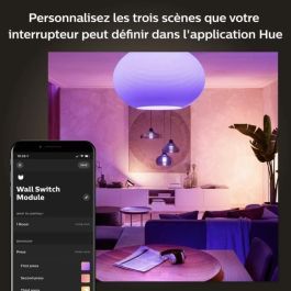 Módulo de interruptor de pared de Philips Hue, 2, White Pack funciona con Alexa, Google Assistant y Apple HomeKit