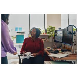 Poly Auriculares Blackwire 3325 Estéreo con Cableado USB-C y Conector de 3.5mm, Certificado para Equipos Microsoft y UC, Color Negro