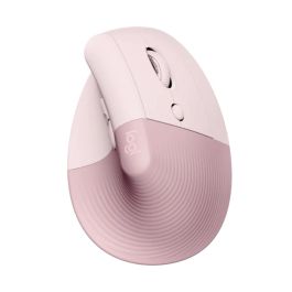 LOGITECH Raton Inalambrico 6 botones Ergonomico, Vertical, Videojuegos color Rosa