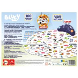 Educa 20359 Lince Electrónico Bluey con Voz, Juego de Agudeza Visual Interactivo para Niños +5 Años con 100 Imágenes