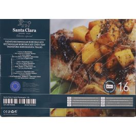 Inde Fuente rectangular de borosilicato para horno 1.6L, 20 x 28 x 5 cm (2 Unidades)