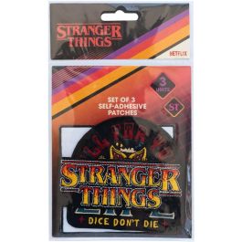 ERIK Set 3 Parches Stranger Things Termoadhesivos/para Coser de Poliéster