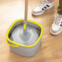 Mopa Giratoria con Autolimpieza y Cubo Separador Selimop InnovaGoods Mopa Giratoria con Autolimpieza y Cubo Separador Selimop InnovaGoods