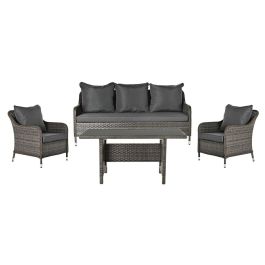 Sofa Terraza Y Jardin DKD Home Decor Marron Oscuro Gris 73 x 81 x 175 cm Set de 4 Precio: 1138.9900005. SKU: S3033162