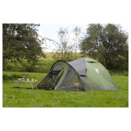 Coleman Darwin 4 Plus Tienda de Campaña Iglú para 4 Personas, 7.8 m², con Vestíbulo, Verde