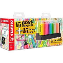 Stabilo Marcadores Fluorescentes Set De Mesa 15 Ud Boss Original + 15 Ud Swing Cool C-Surtidos Precio: 30.50000052. SKU: B15J2B7A5N