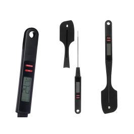 Kinvara Espátula de Silicona con Pincho para Temperatura, Negra, 6x34x2 cm (Set de 6) Precio: 46.49999992. SKU: B18QEWW8RY