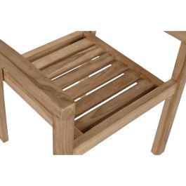 Silla de Jardín Home ESPRIT Marrón Teca 67 x 55 x 95 cm