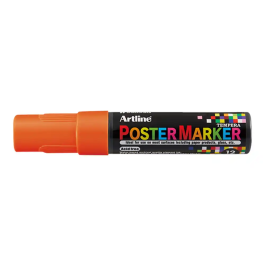 Artline Rotulador EPP-12 Poster Marker Punta Rectangular 12 mm Naranja Fluor