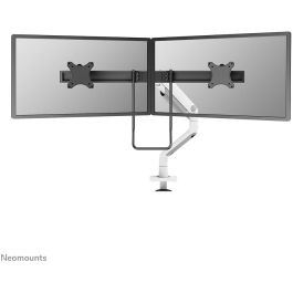 Neomounts DS75S-950WH2 Soporte de Escritorio Full-Motion para 2 Monitores 17-32" con Resorte de Gas, Blanco