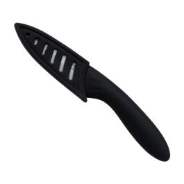 Easy Make Cuchillo Cerámico 7,5 cm con Funda, Mango Tacto Suave