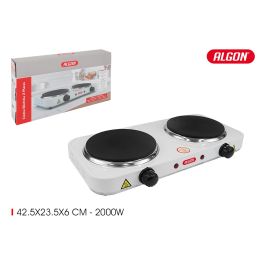 Algon Bbq Cocina Eléctrica 2 Placas 1000W 43.5 cm Largo x 23.5 cm Ancho x 6 cm Alto Precio: 30.50000052. SKU: B179N2YY88