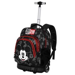 Disney Mickey Mouse Mochila Trolley GTS FAN Year Escolar con Ruedas, 30L, Negro