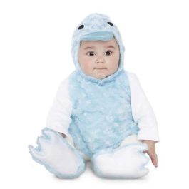 My Other Me Disfraz Bebé Patito de Peluche Azul (Vestido, Gorro, Cola y Patucos) Talla 12-24 Meses